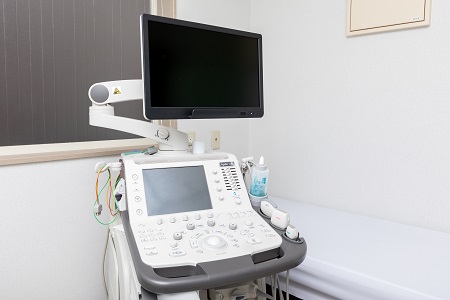 超音波で体内の臓器の状態を観察